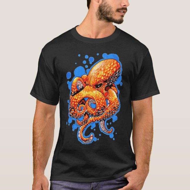 Camiseta Pulpo anaranjado (Anverso)