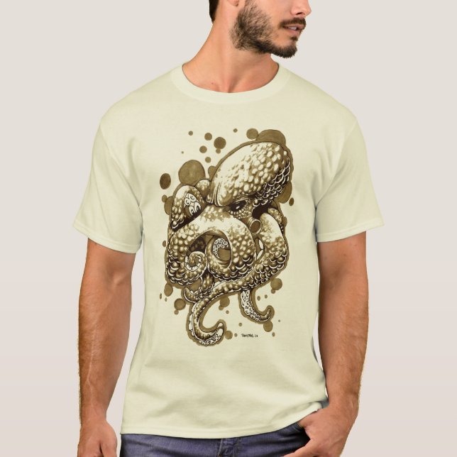 Camiseta pulpo anaranjado - sept (Anverso)