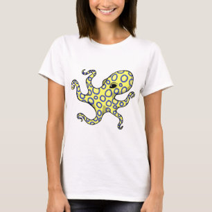 Camiseta Pulpo anillado azul