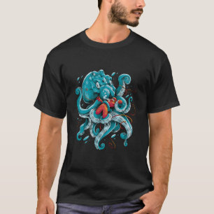 Camiseta Pulpo animal y chica buzo