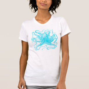 Camiseta Pulpo azul