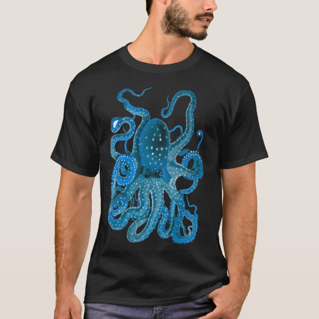 Camiseta Pulpo Azul (Anverso)