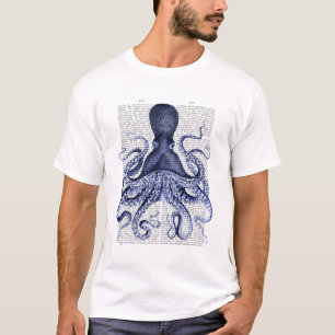 Camiseta Pulpo azul
