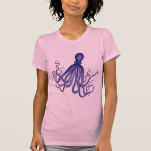 Camiseta Pulpo azul 5
