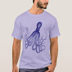 Camiseta Pulpo azul 5