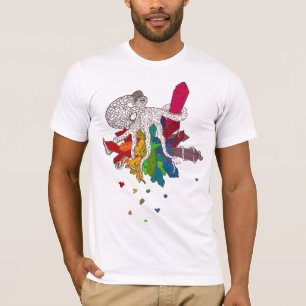 Camiseta Pulpo con cristales