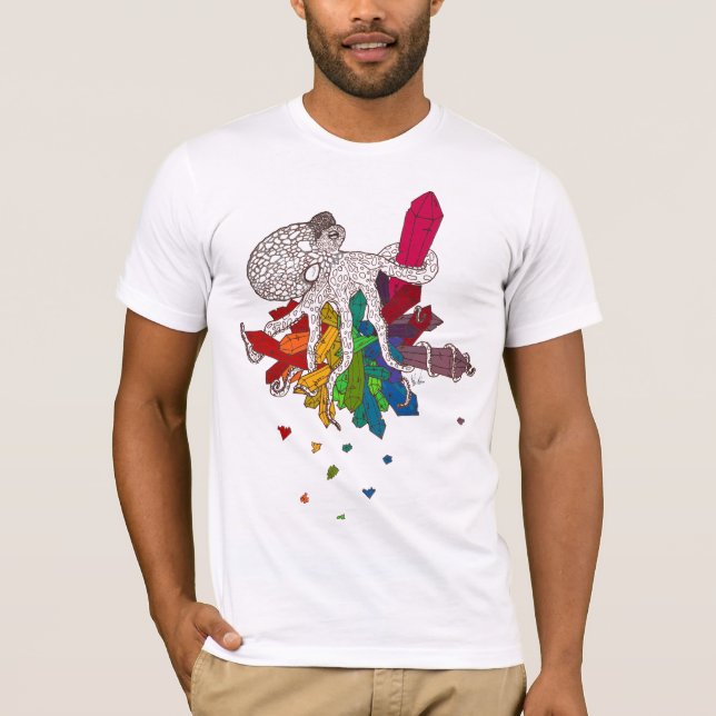 Camiseta Pulpo con cristales (Anverso)