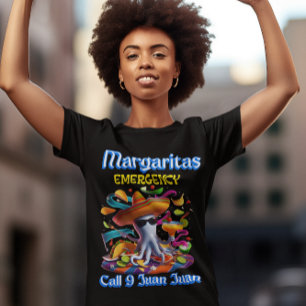 Camiseta Pulpo de emergencia Margarita con sombrero