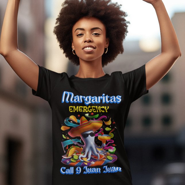 Camiseta Pulpo de emergencia Margarita con sombrero (Subido por el creador)