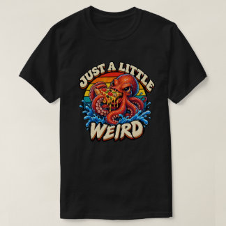 Camiseta Pulpo Divertido Comiendo Pizza