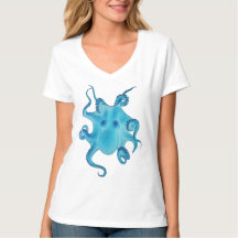 Pulpo Eléctrico Océano Azul Kraken Majestuoso Mar