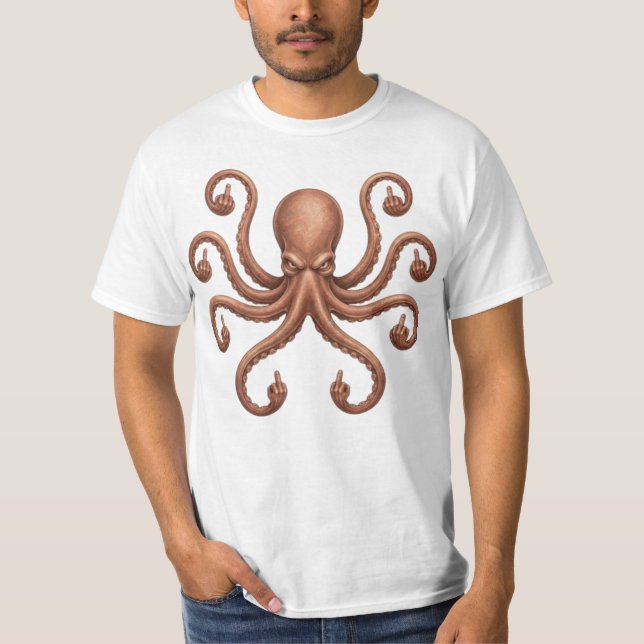 Camiseta Pulpo enfadado (Anverso)