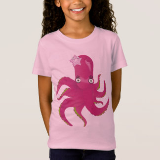Camiseta Pulpo femenino rosado bonito