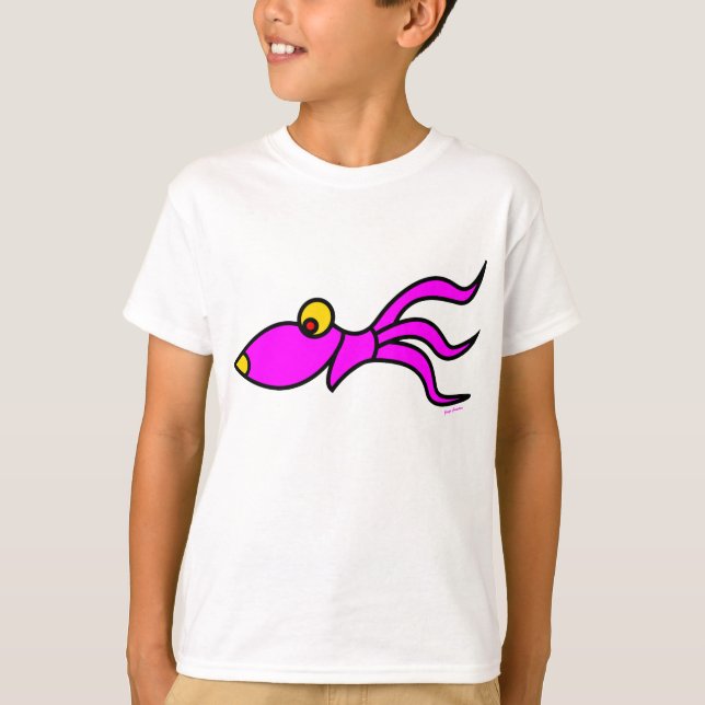 Camiseta pulpo gracioso de jangocreate (Anverso)
