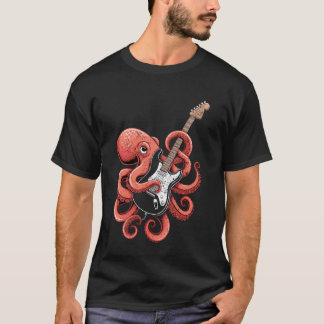 Camiseta Pulpo Guitarrista Música Guitarrista Biólogo Océan