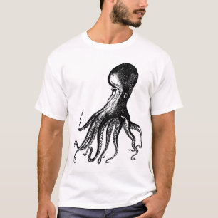 Camiseta Pulpo Kraken del Victorian para los piratas de
