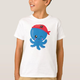 Camiseta Pulpo pirata, pulpo puro, pequeño pulpo