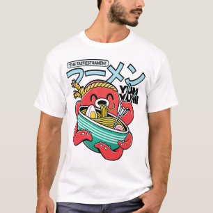 Camiseta Pulpo Ramen Más Sabroso – Fideos Japoneses Kawaii