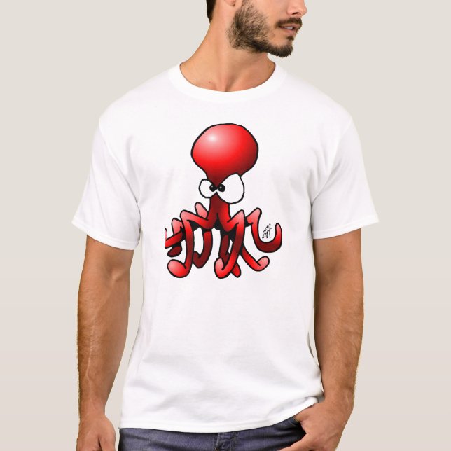 Camiseta Pulpo rojo (Anverso)