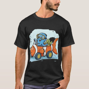 Camiseta Pulpo y Tortuga: Paseo en Coche Subacuático