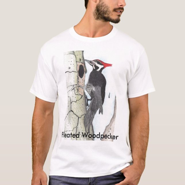 Camiseta Pulsación de corriente de Pileated (Anverso)