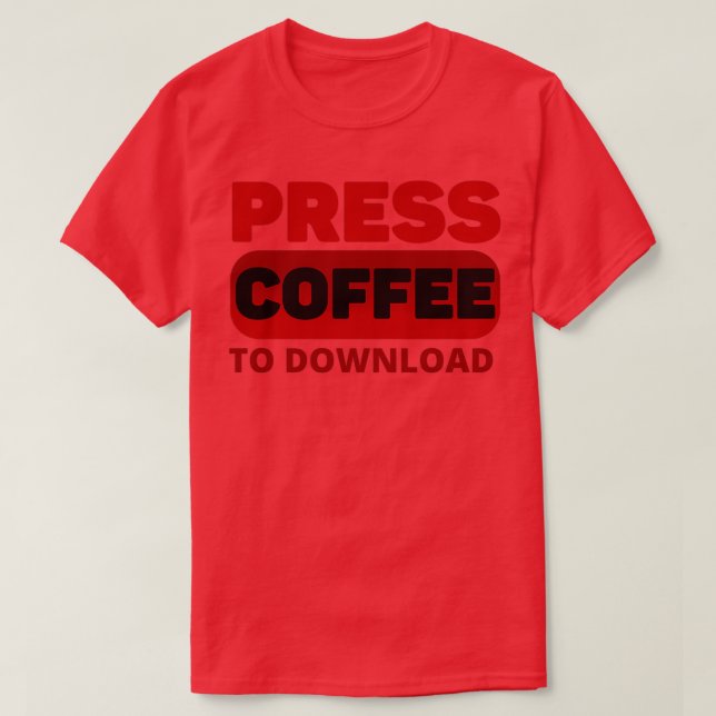 Camiseta Pulse Café para descargar Coffee divertidos para (Diseño del anverso)