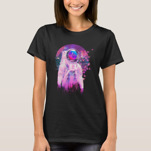 Camiseta Pulsechain Cripto Hombre Luna Sueño Espacial Cript (Anverso)