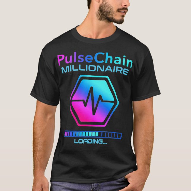 Camiseta PULSECHAIN Crypto Millionaire HODL HEX Token a (Anverso)