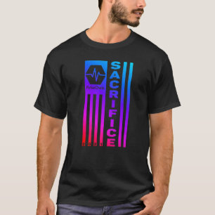 Camiseta PulseChain Sacrificar la bandera de EE.UU. Orgullo