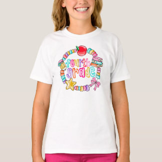 Camiseta Pulsera de caramelo colorido cuarto grado