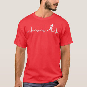 Camiseta Pulso del jugador de rugby EKG del jugador de rugb