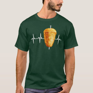 Camiseta Pulso del latido de la comida turca kebab