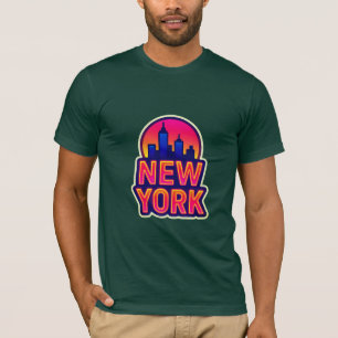 Camiseta Pulso urbano: luces de Nueva York
