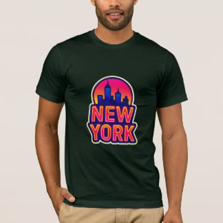 Camiseta Pulso urbano: luces de Nueva York