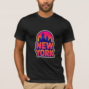 Camiseta Pulso urbano: luces de Nueva York