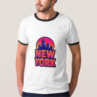 Camiseta Pulso urbano: luces de Nueva York