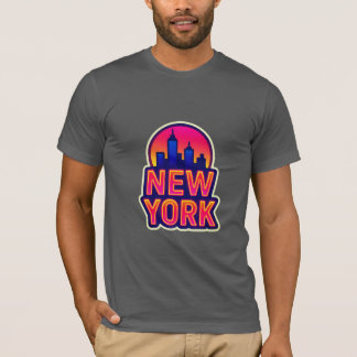 Camiseta Pulso urbano: luces de Nueva York