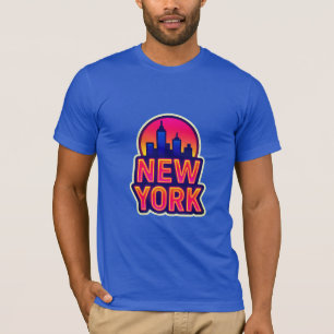 Camiseta Pulso urbano: luces de Nueva York