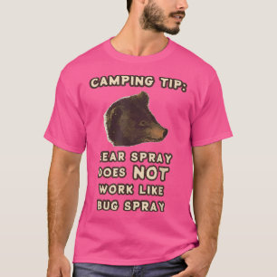 Camiseta Pulverización del oso No Chiste de pulverización d