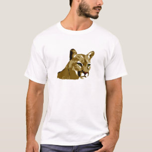 Camiseta Puma - diseño del león de montaña - puma salvaj