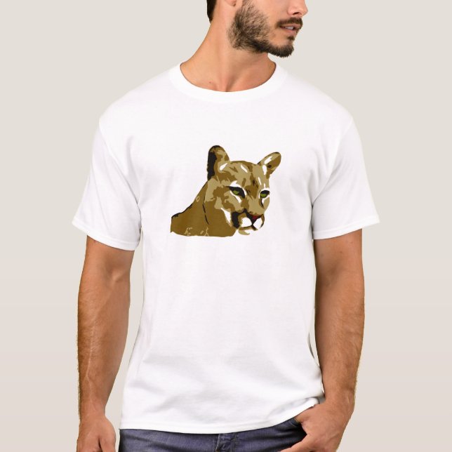 Camiseta Puma - diseño del león de montaña - puma salvaje (Anverso)