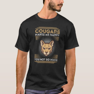 Camiseta Puma León De Montaña Animal Cabeza De Gato Gato Mo