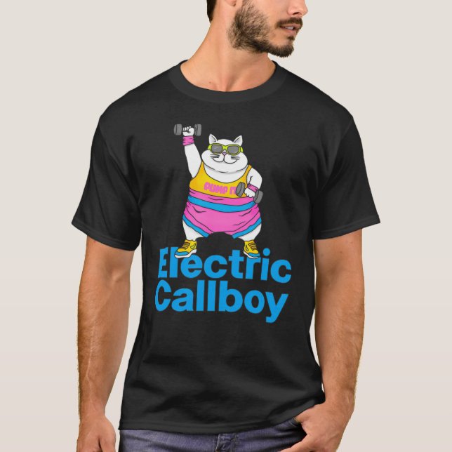 Camiseta Pump It Eletric Callboy retro (Anverso)
