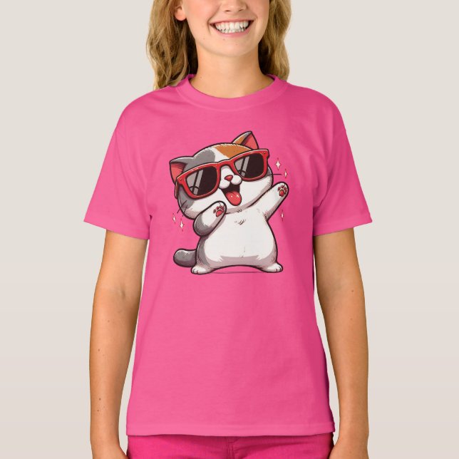 Camiseta Pumped Up! Sunglasses Kitten (Anverso)