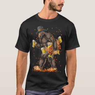 Camiseta Pumpkin de pavo grande Calabaza Beer Acción de Gra