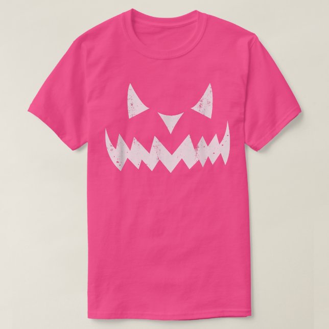 Camiseta Pumpkin Face JACK O' LANTERN Halloween Trick or Tr (Diseño del anverso)