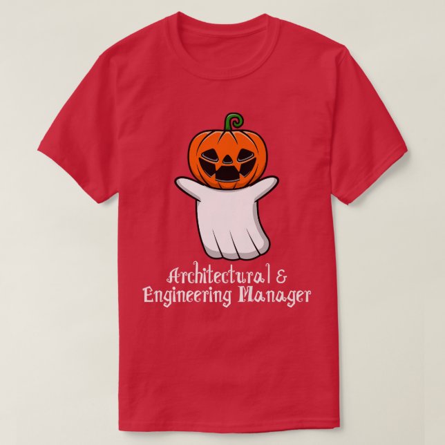 Camiseta Pumpkin ghost Architectural & Engineering Manager  (Diseño del anverso)