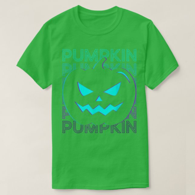 Camiseta Pumpkin Head Jack O Lantern Halloween Retro1407 (Diseño del anverso)