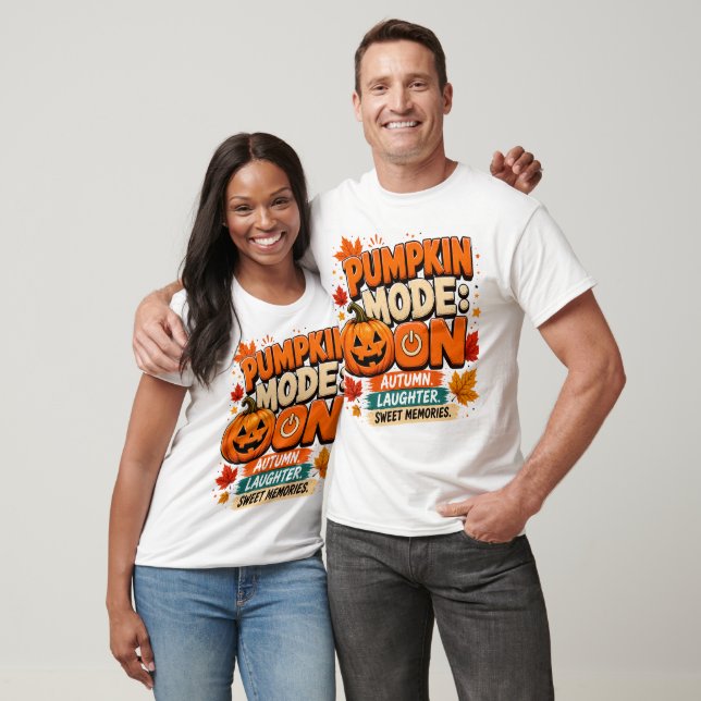 Camiseta Pumpkin Mode: ON | Camiseta divertida de  (Unisexo)