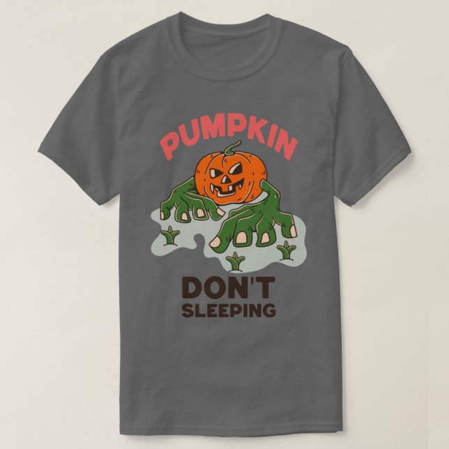 CAMISETA PUMPKIN NO DORMIR (Diseño del anverso)